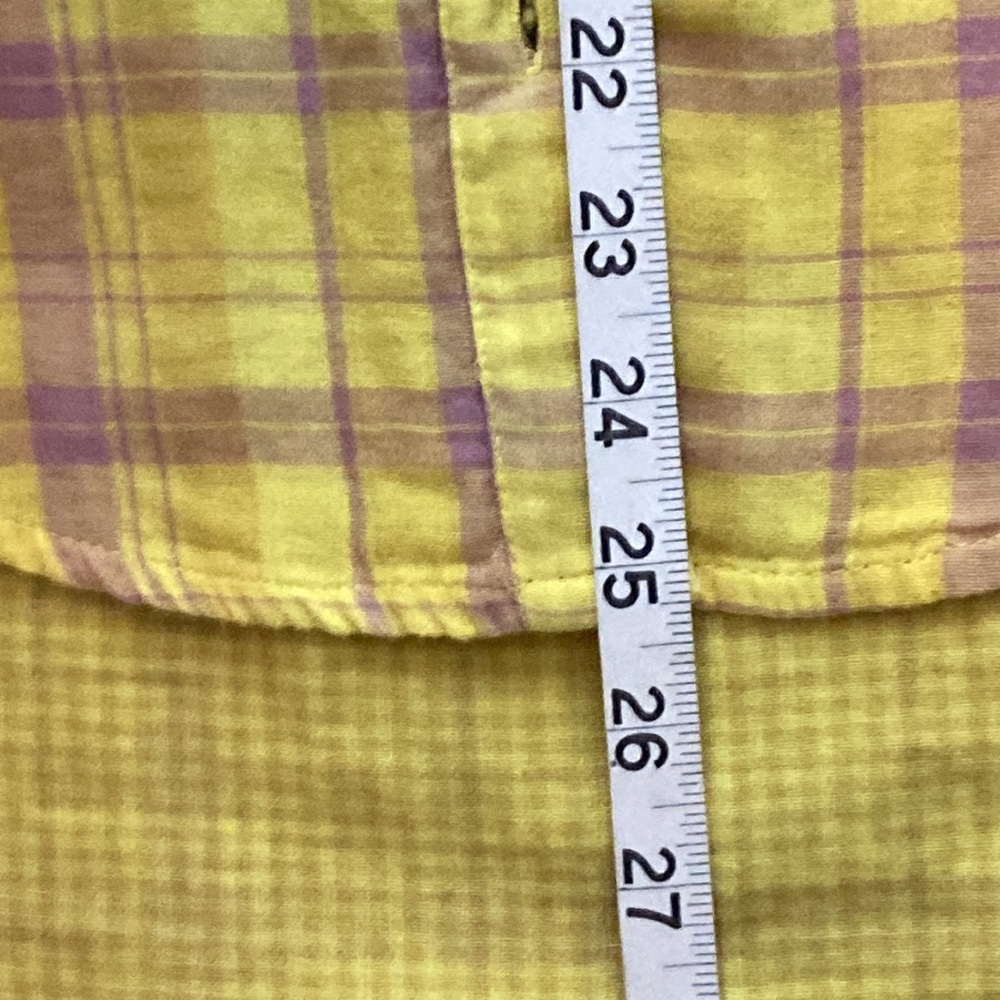 Anthropologie Top Size 2 Seen Worn Kept Plaid Button Front Long Sleeve shirt - Picture 7 of 7